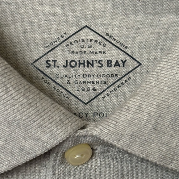 Men's ST. John's Bay Gray Legacy Polo Size XL - Picture 4 of 4